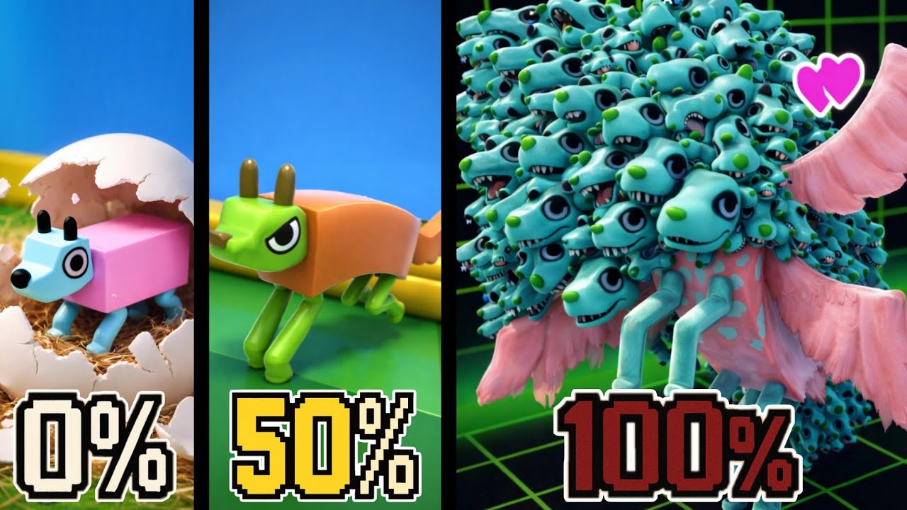 Aku Mengupgrade 100% ANJING ANOMALI di Wobbledogs