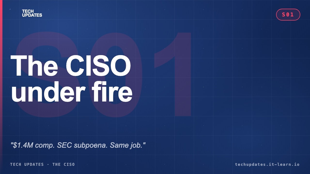 The CISO Is Now Personally Liable &mdash; SEC v. SolarWinds Changed Everything