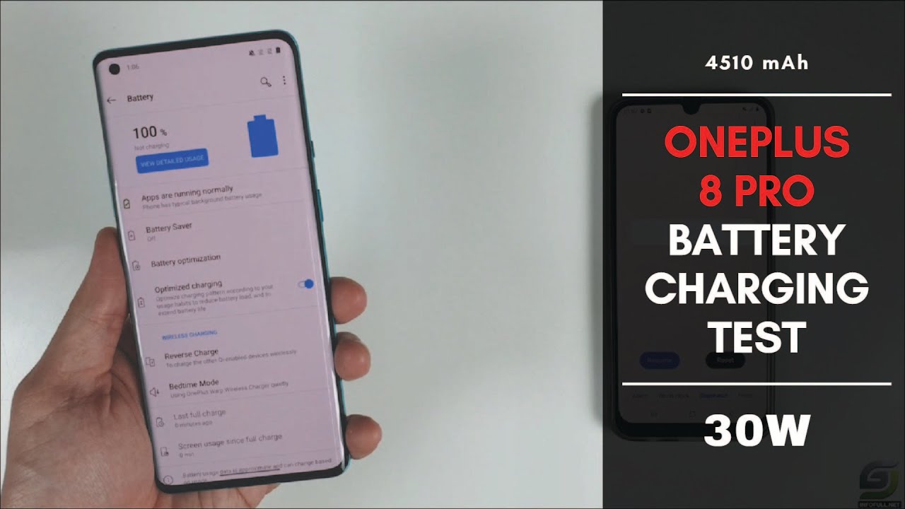 Oneplus 8 Pro Battery Charging test 0% to 100% | 30W fast charger 4510 mAh