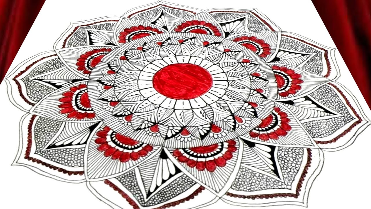 Easy Mandala Drawing Tutorial for Beginners | Step-by-Step Relaxing Art