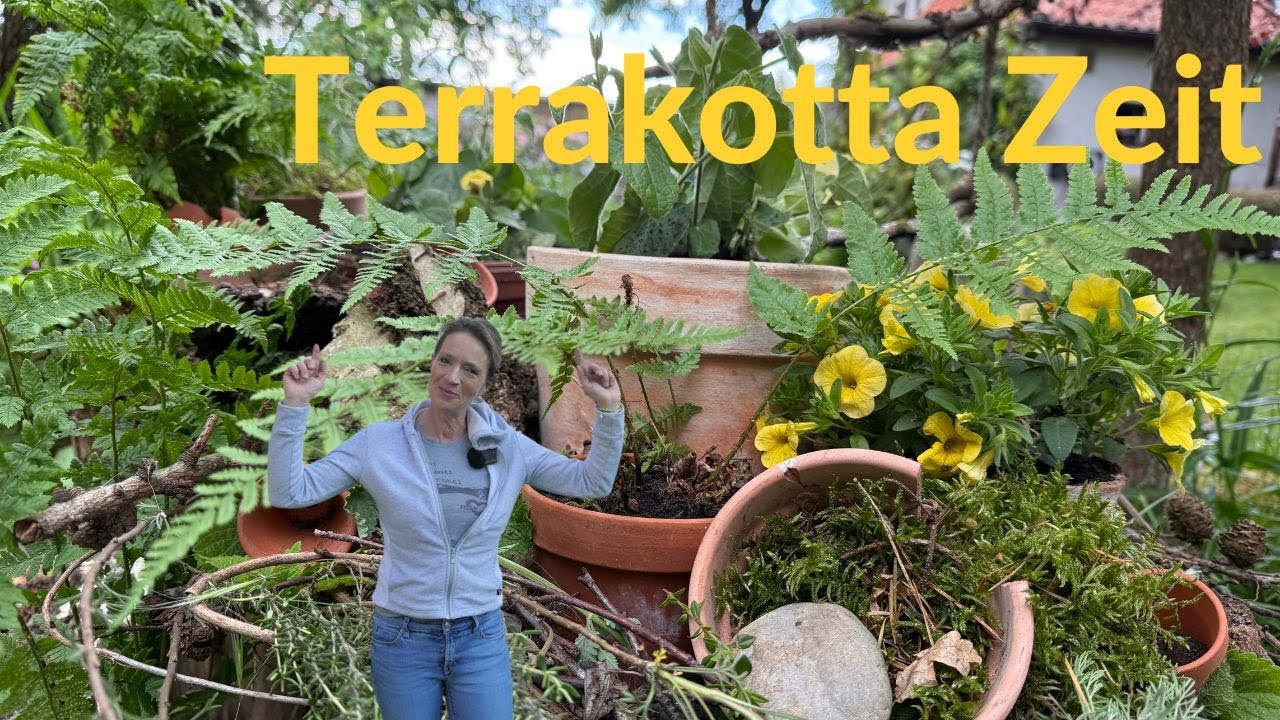 Terrakotta Zeit 🧡💛 schöne Zeit 🧡💛 DIY Sommerdeko mit Töpfen 🧡💛