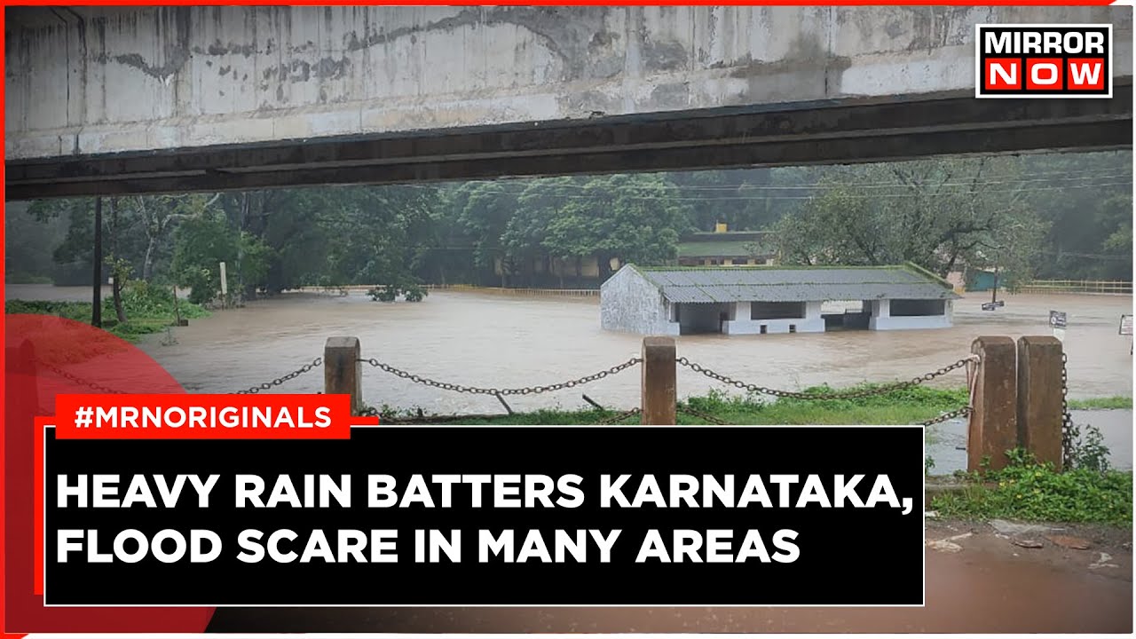 Heavy Rain Lashes Karnataka, Red Alert Issued | Flood Scare | Homes, Roads Submerged | Latest News
