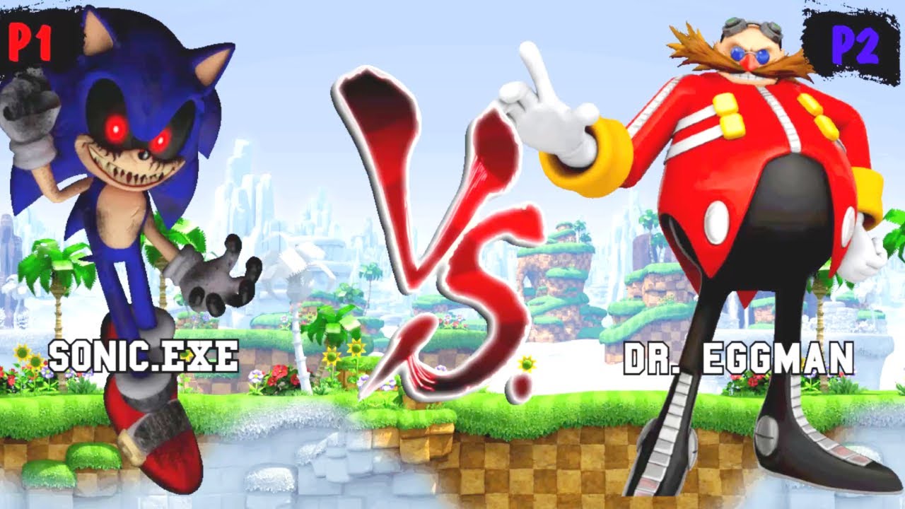Sonic exe VS Dr Eggman I Sonic Battle JUS MUGEN v4