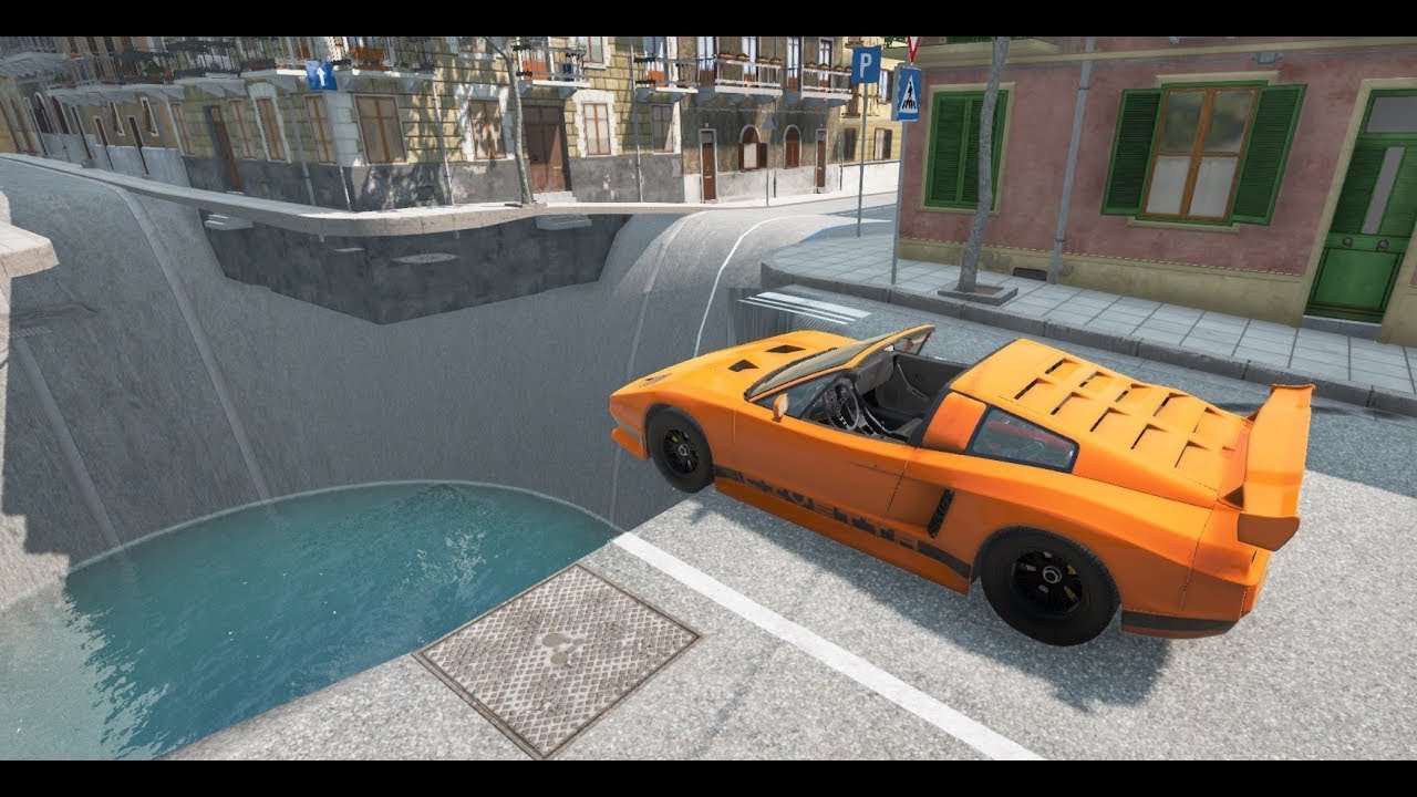 Cars vs Huge Pit - BeamNG Drive! #4