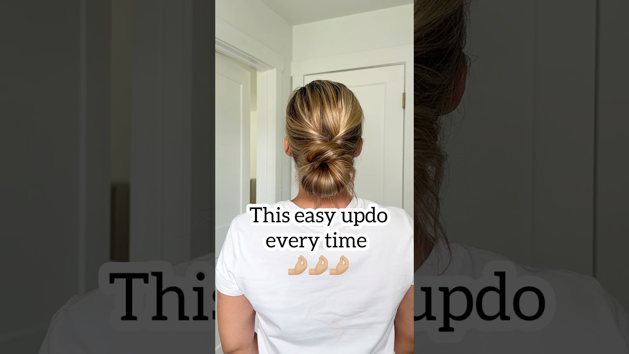 This easy updo every time! 🤌🏼 