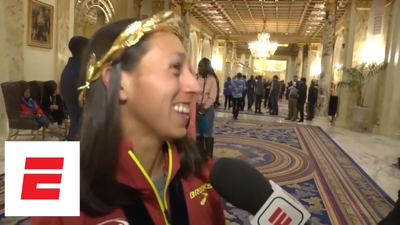 Desiree Linden on being 1st American woman to win Boston Marathon since 1985: Feels 'so good' | ESPN