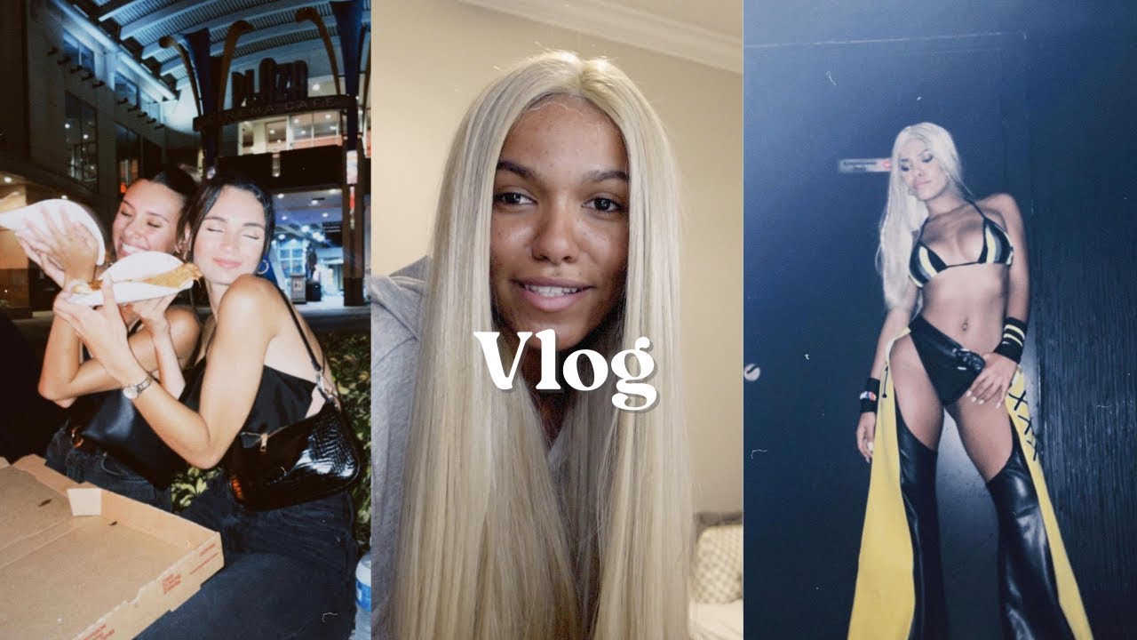 Halloween weekend, shooting content, trying wigs| Vlog  | Kamrin White