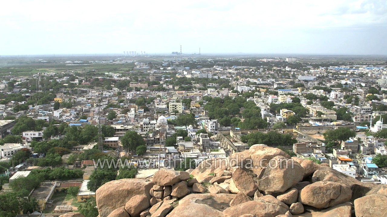 Raichur town in Karnataka : aerial view