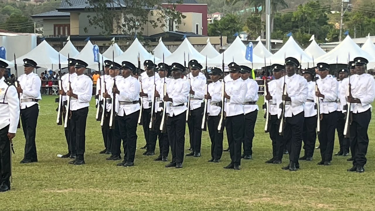 Police Music Band at TTPS Sports and Family Day 2025. Amazing Marching in Trinidad and Tobago.