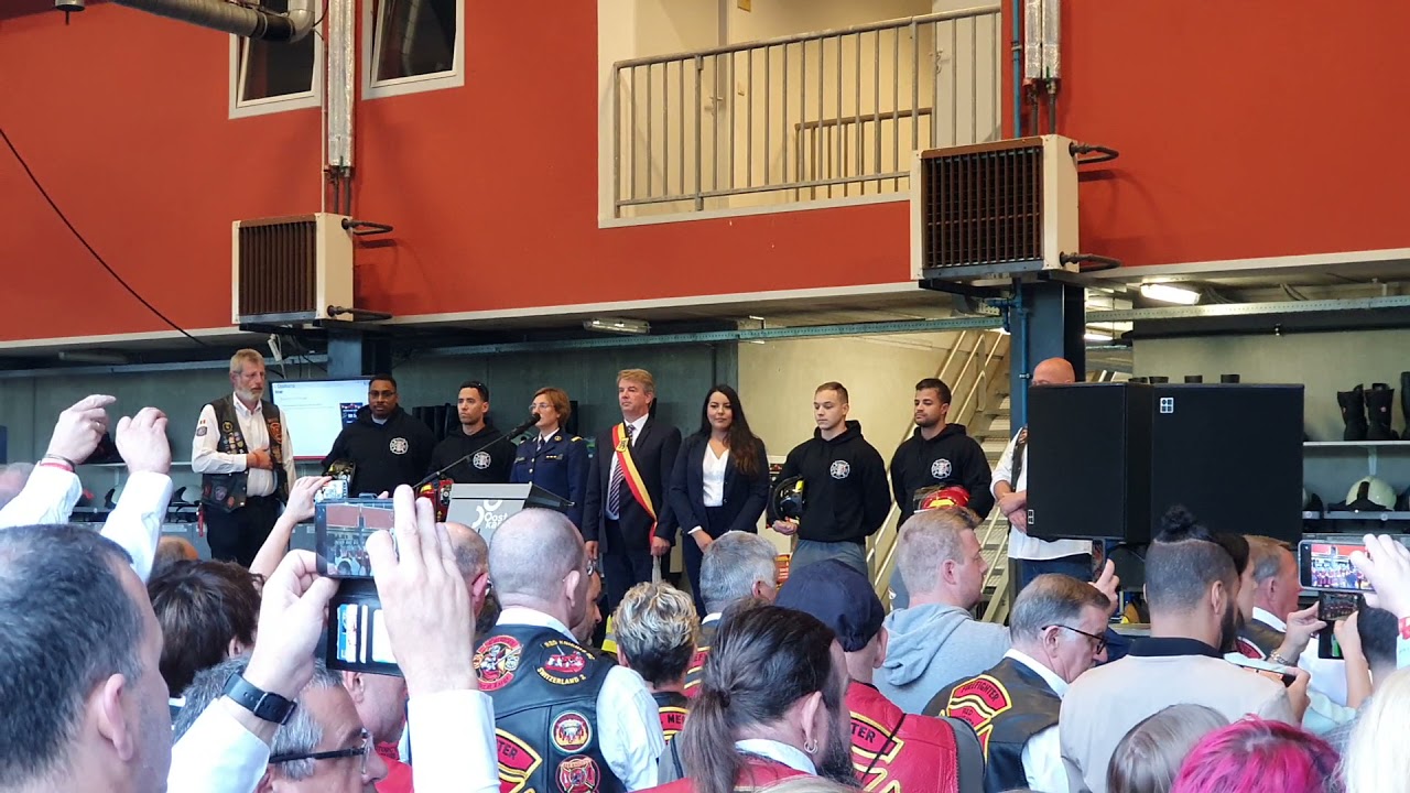 Red Knights MC 9/11 remember ceremony during the European Meeting in Belgium 2021