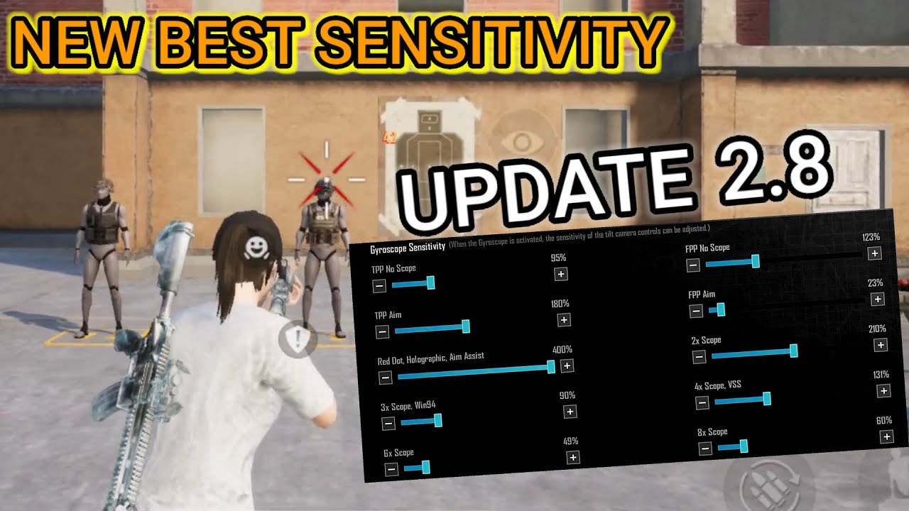 NEW UPDATE 2.8 BEST SENSITIVITY CODE + CONTROL SETTING PUBG MOBILE