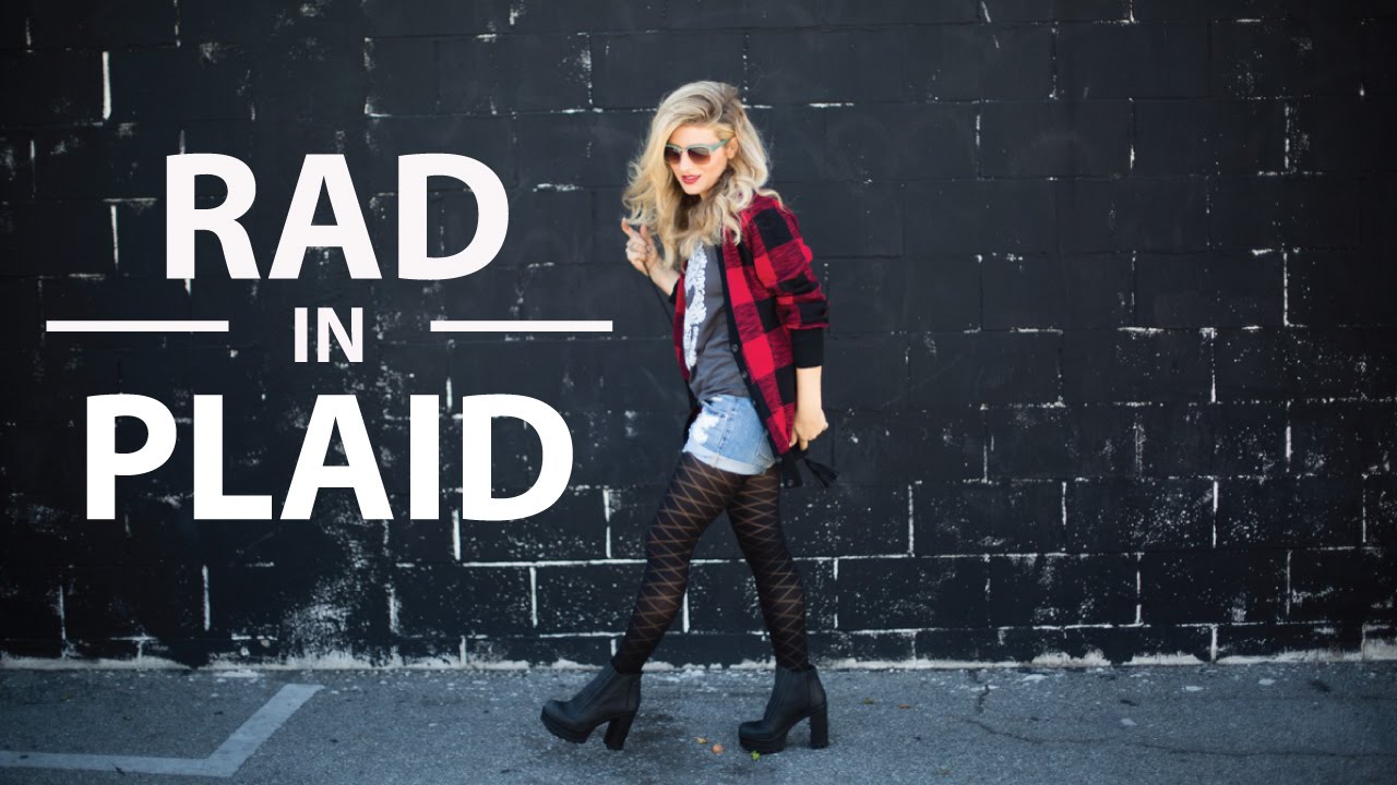 Three Looks and Hairstyles to Look Rad in Plaid! | DIY Hair and Style Tutorial | Mr Kate