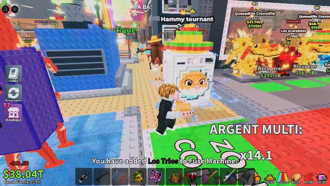 Roblox ADMIN ABUSE STEAL A BRAINROT PARTI1