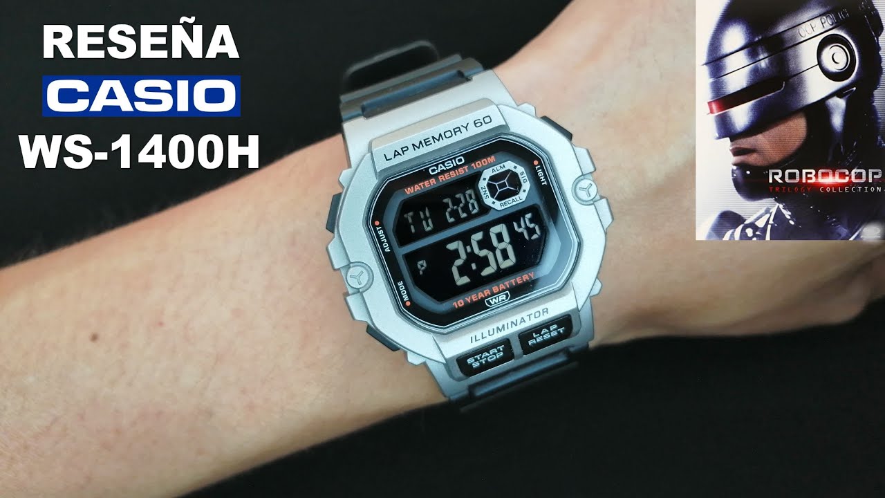 CASIO WS-1400H Спортивные часы с тренировочными функциями (Робокоп) | ОБЗОР