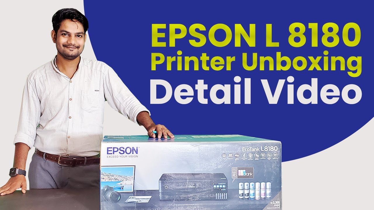 Epson L8180 Printer Unboxing & Review | High-Quality A3+ Borderless Printing