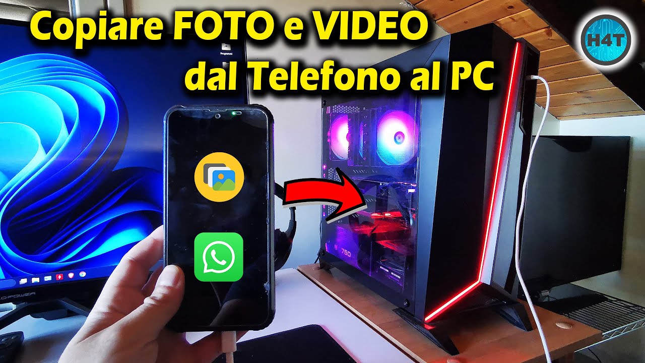 Come Copiare le FOTO di Whatsapp e del Telefono sul Pc