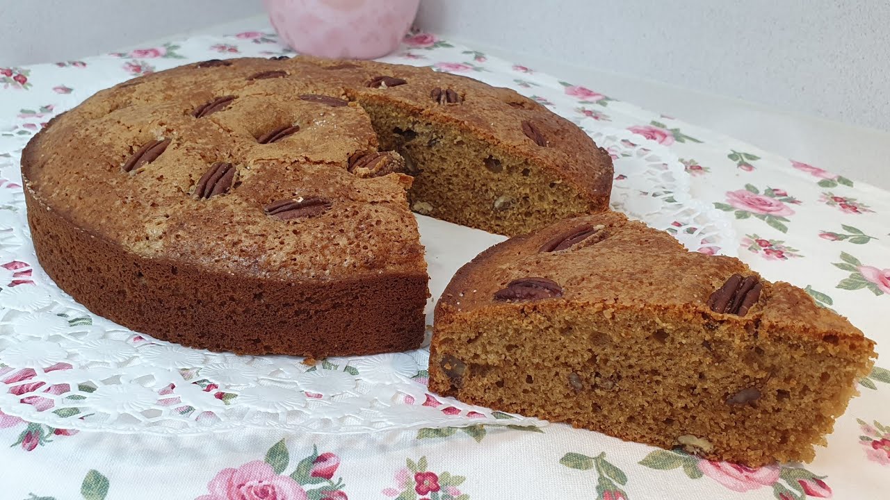 BIZCOCHO DE NUECES PECANAS CON UN TOQUE DE CANELA.  nuberosaylila