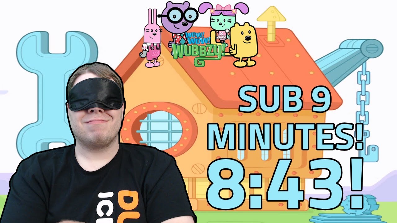 Wubbzy's Amazing Adventure - Any% Blindfolded Speedrun - SUB 9 MINUTES(WR,8:43)
