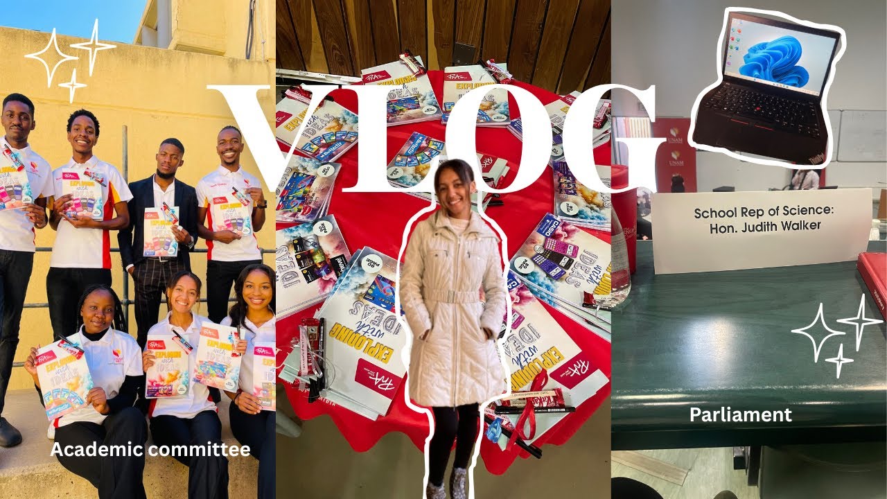 Uni diaries: I got a LAPTOP! | Exam Orientation Day | Nust Academic Indaba | Shooting with UnamTv
