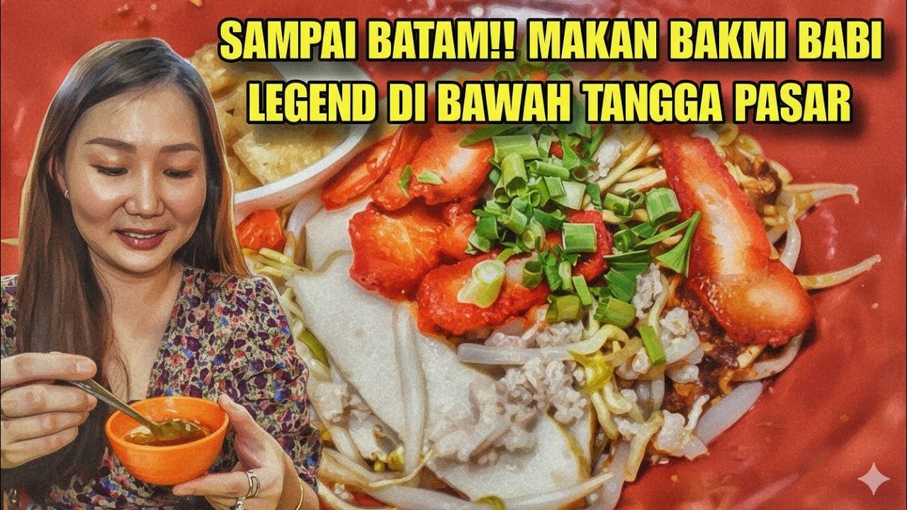 BAKMI BABI BUKA JAM 4 PAGI JUALAN DI BAWAH TANGGA PASAR !!