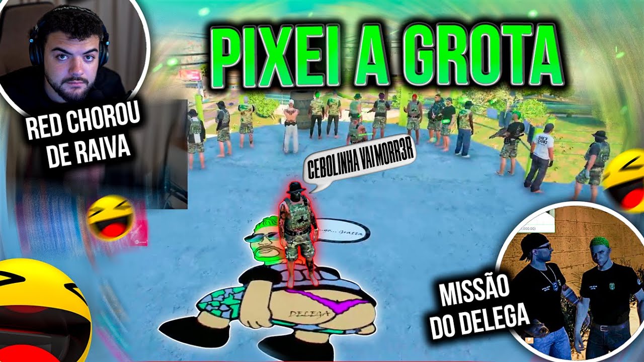 CEBOLINHA PIXOU A GROTA A MANDO DO DELEGA 😂