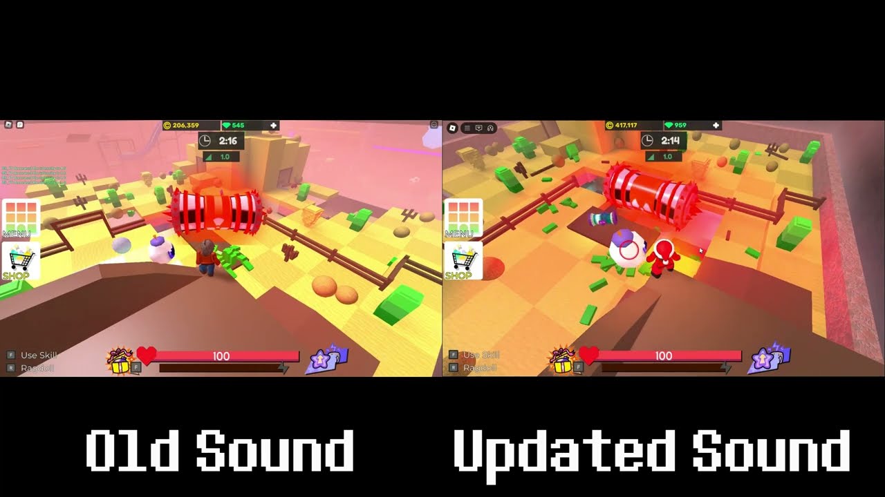 Super Bomb Survival - Ultimate Destroyer Old and Updated Sound Comparison