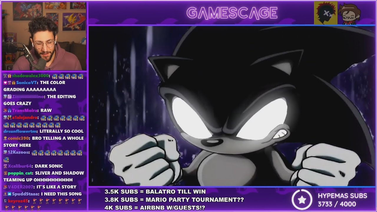 Dark Sonic AMV - SEGA x Nintendo AMV Contest - Gamescage reaction