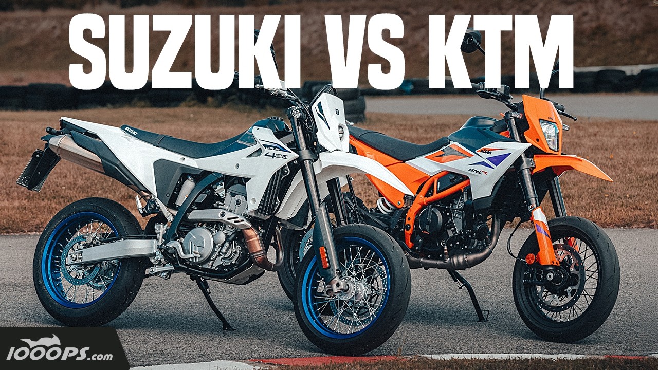 Supermoto Shootout 2025: KTM 390 SMC R vs. Suzuki DR-Z4SM