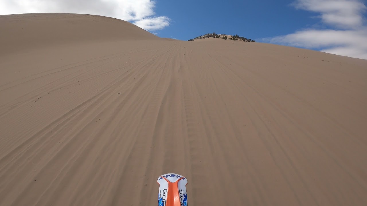 Little Sahara Sand Dunes 700ft tall climb up sand mountain. INSANE
