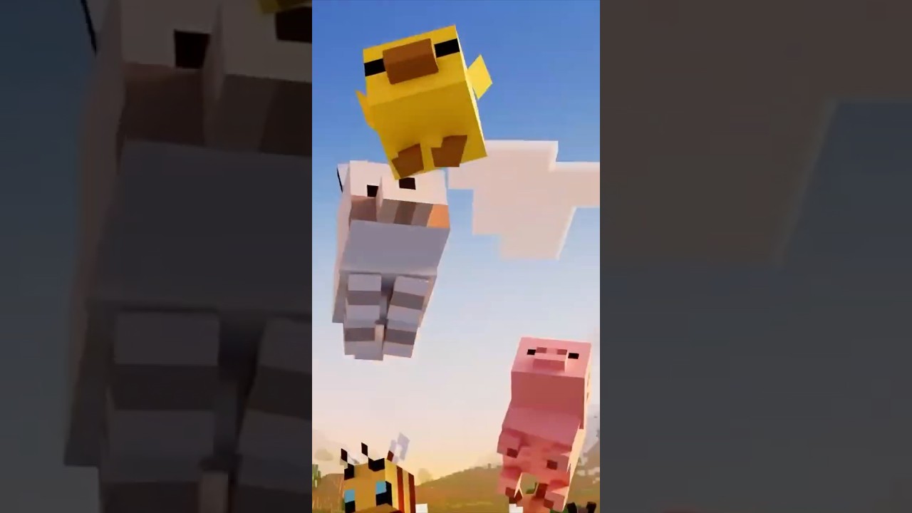Tiny Takeover может стать самым милым релизом игры Minecraft на сегодняшний день 🐷🐣 #minecraft #g...