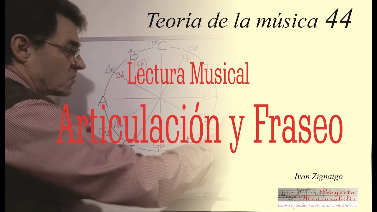 TEOR&Iacute;A MUSICAL 44: Lectura - ARTICULACI&Oacute;N y FRASEO