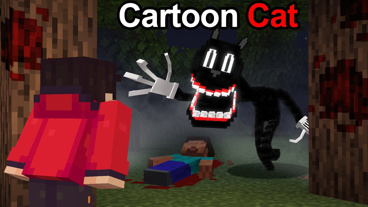 We Survived Cartoon Cat in Minecraft..