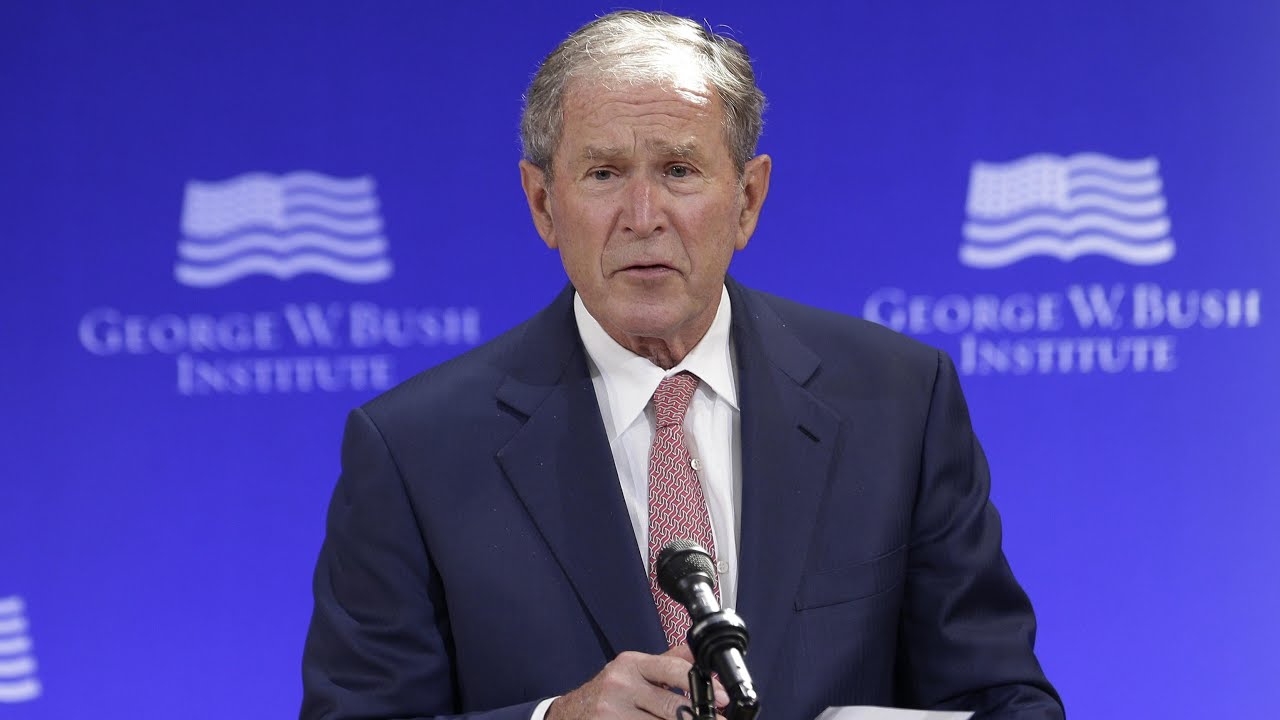 George W Bush: US politics 'vulnerable to outright fabrication'
