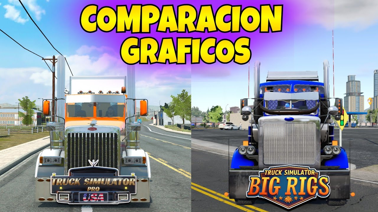 LA MEJOR COMPARACION de GRAFICOS - Truck BIG RIGS vs Truck PRO US
