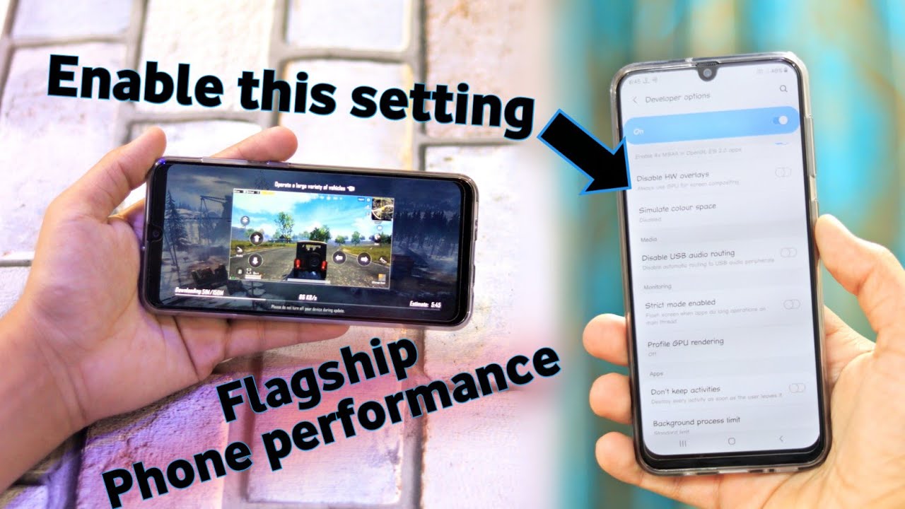 Enable this in a50 and get flagship phone gaming performance