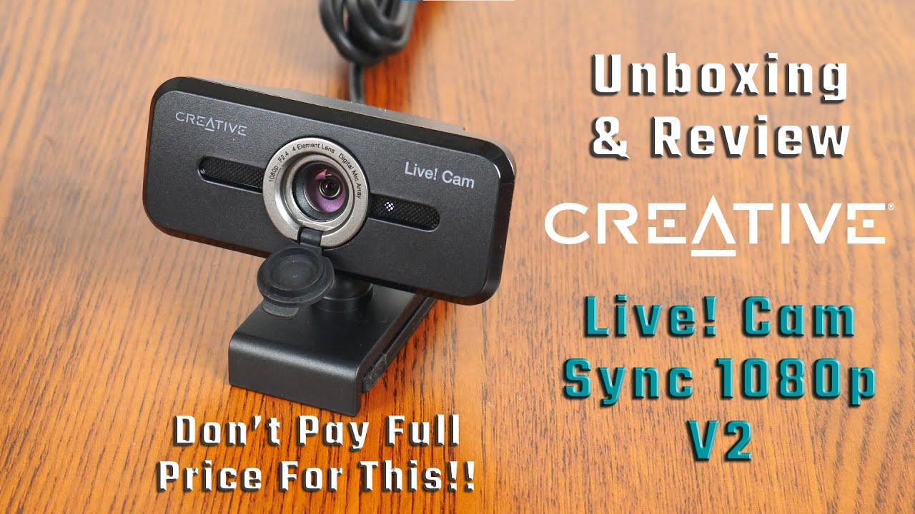 Don't Pay Full Price For This PC Webcam in 2022! | Creative Live! Cam Sync 1080p V2 Review