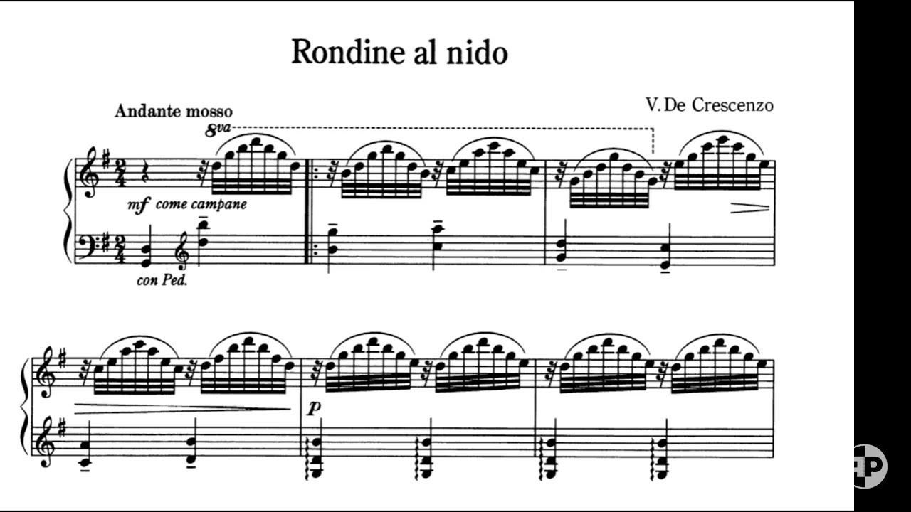 Rondine al nido – piano accompaniment