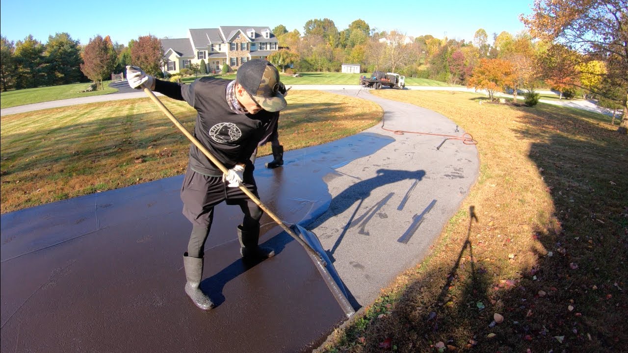 Professional Driveway Sealcoating #46 | Sealer's Dream - Perfect Finish!