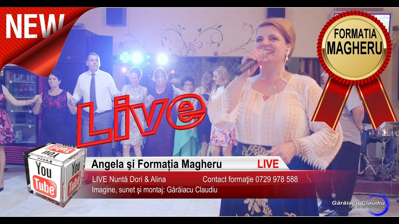 Angela si Formatia Magheru  Vino nana langa mine Colaje Hore, Sarbe, Jocuri LIVE Nunta Dori si Alina