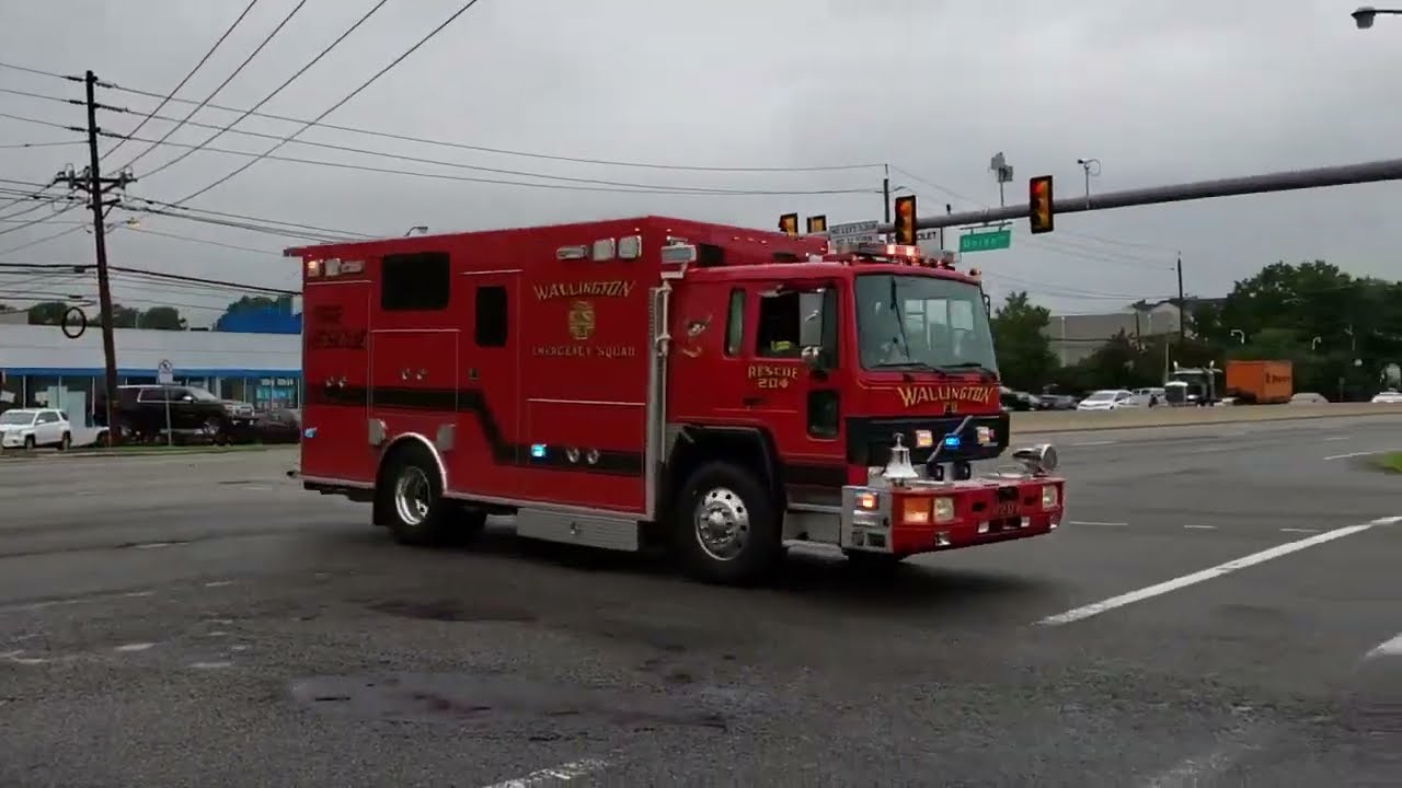 Wallington Nj Fire Department Rescue 204 Responding (Power Call & Q2B)