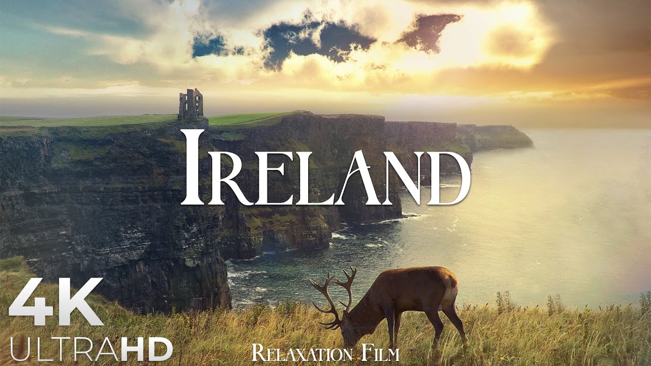Ireland 4K &bull; Unreal Nature Vistas with Meditation Music | Ultra HD Relaxation Film
