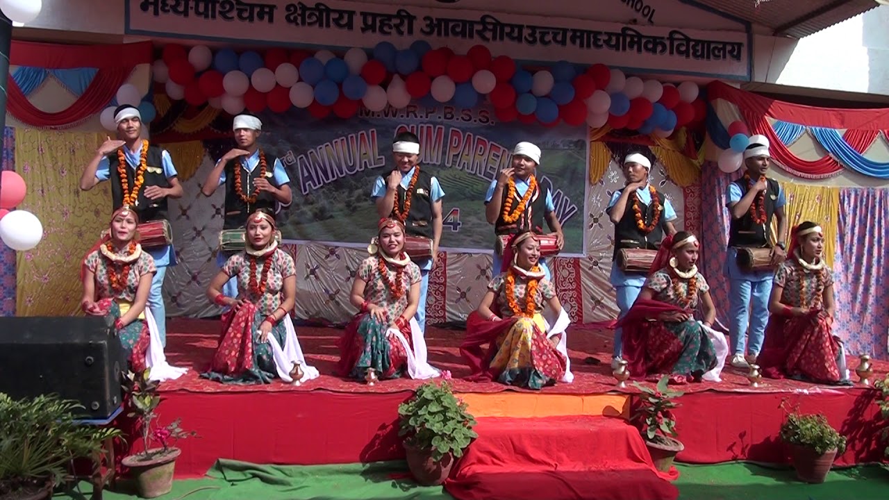 nepal police school dang students (AP House) cultural program 2074