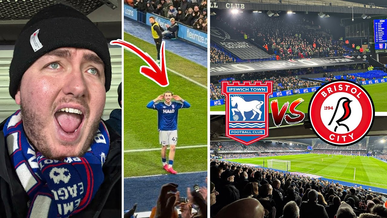IPSWICH TOWN VS BRISTOL CITY | 2-0 | FANS MARCH TO STADIUM & SCENES AS TOWN MOVE UP TO 2ND!!!