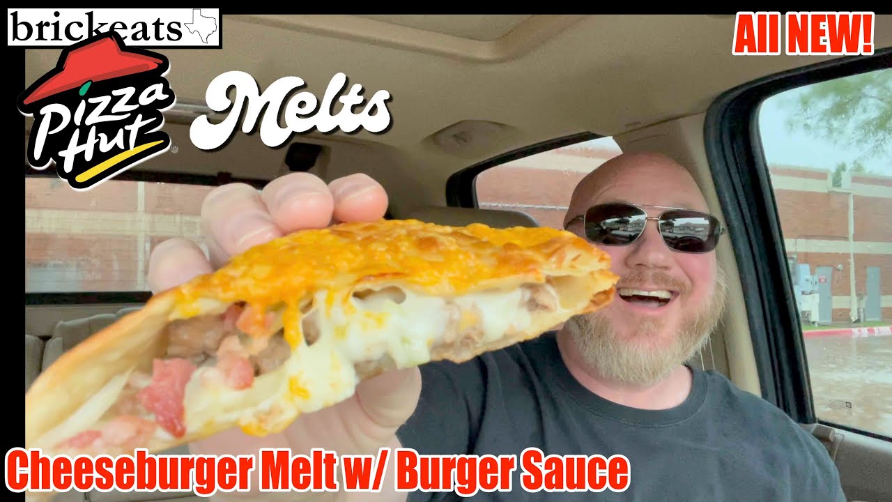 Pizza Hut NEW Cheeseburger Melt REVIEW- Plus the NEW Burger Sauce... brickeats