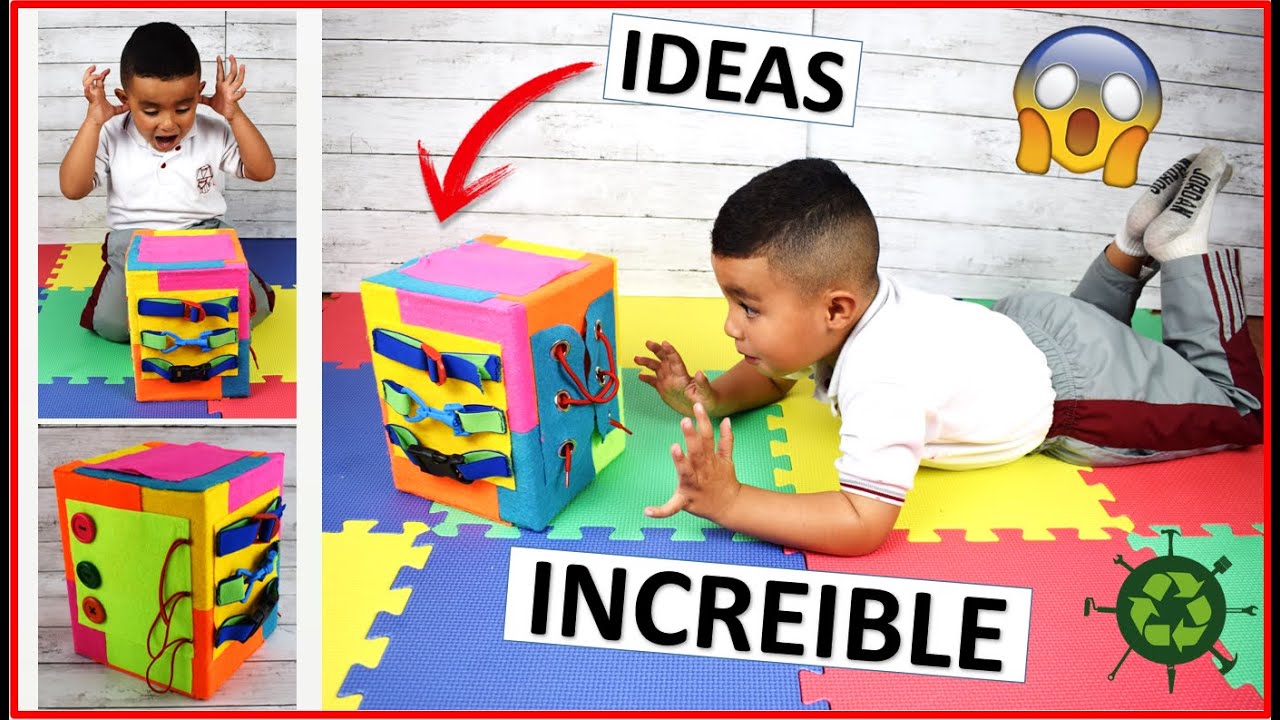 CUBO SENSORIAL PARA NIÑOS 🎨 JUEGOS DIDÁCTICOS ESTILO MONTESSORI 🧩