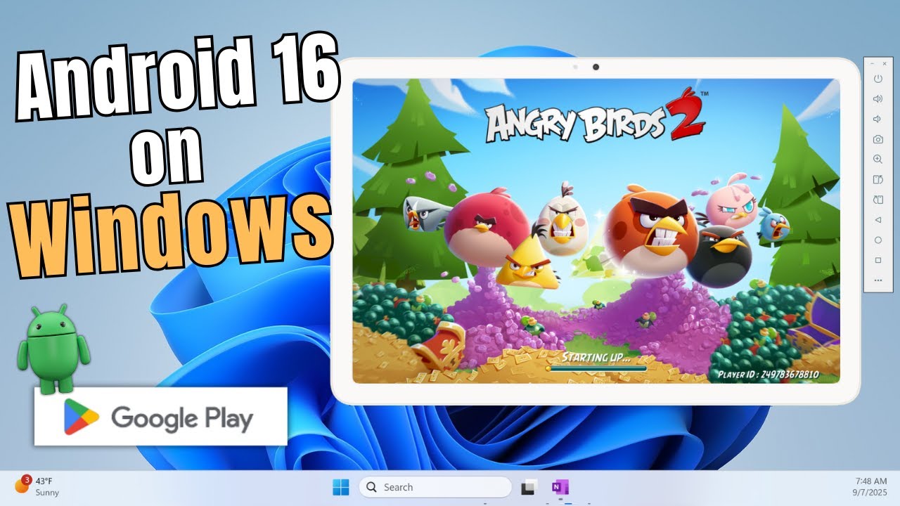 Run Android 16 on Windows 11 PC | Install Any App or Game with Android Studio Emulator