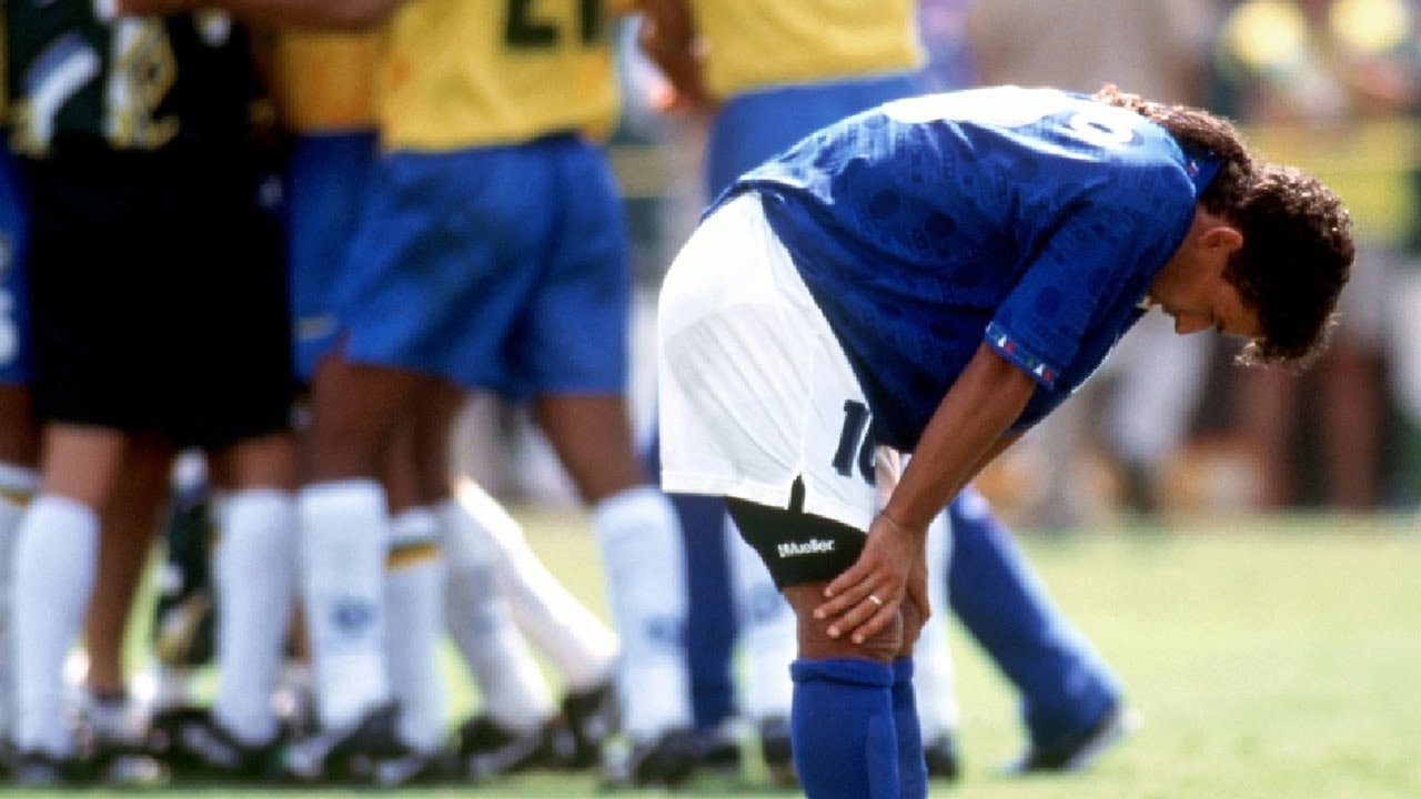 (HD 60fps) Roberto Baggio penalty miss vs Brazil - FIFA World Cup memorable moments