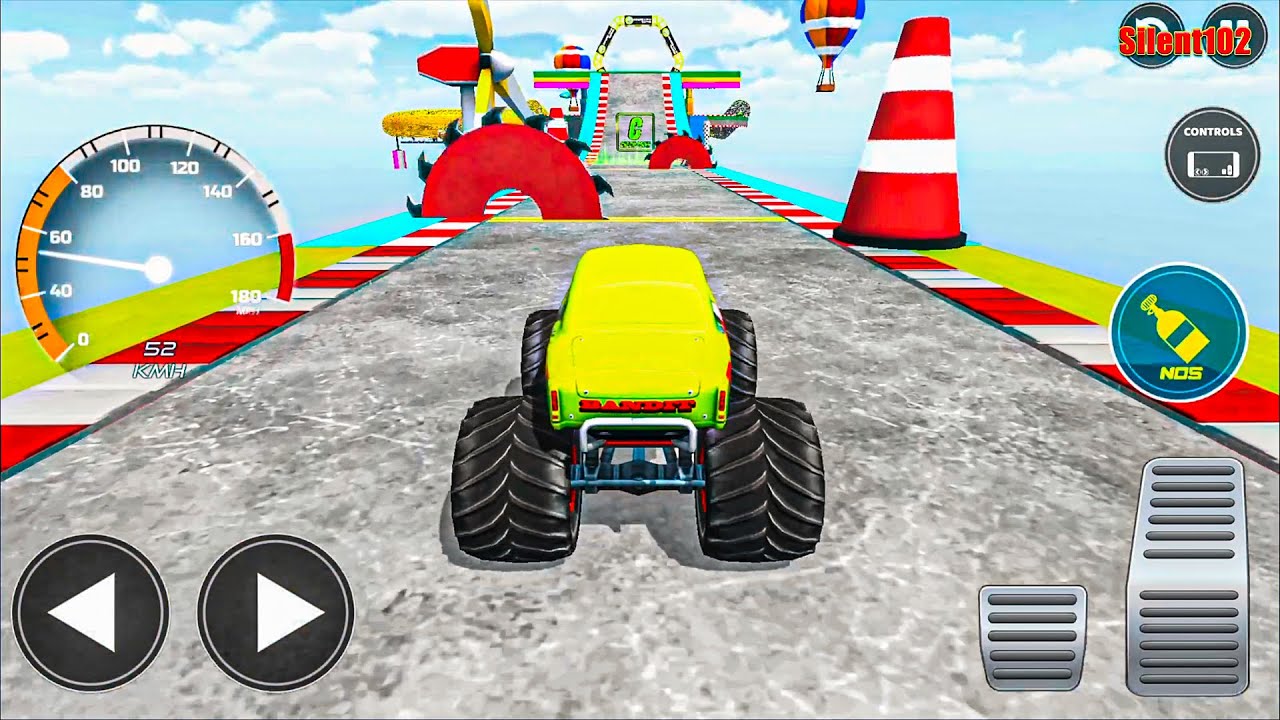 Monster Truck Mega Ramp - Extreme Stunts GT Racing #3 - Android Gameplay