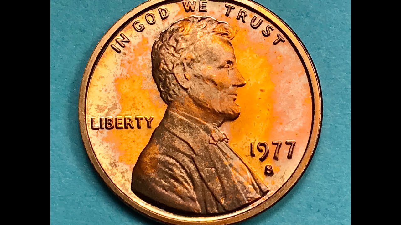 Rare US 1977 S Lincoln Penny - United States 1 Cent Coin