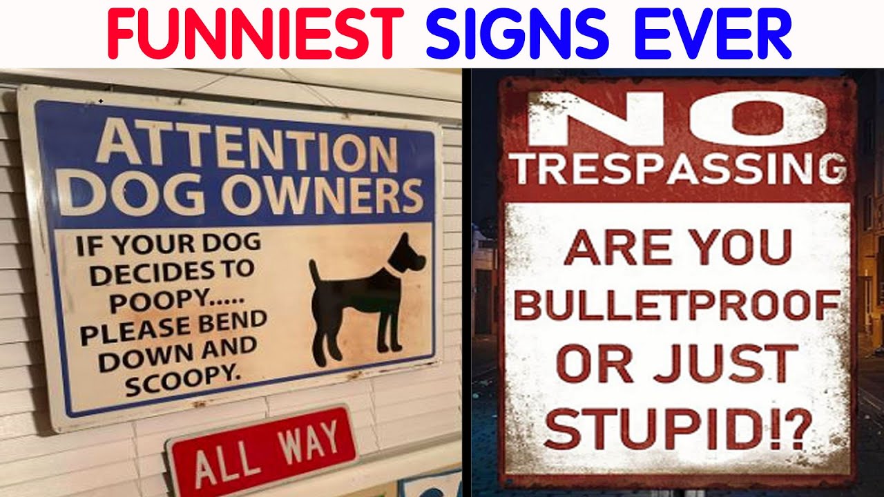 Absolutely Dumb Signs For Those In Need Of A Good Laugh || video compilation #1